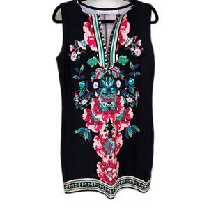 New York & Co 100% Cotton Floral Tank Dress
